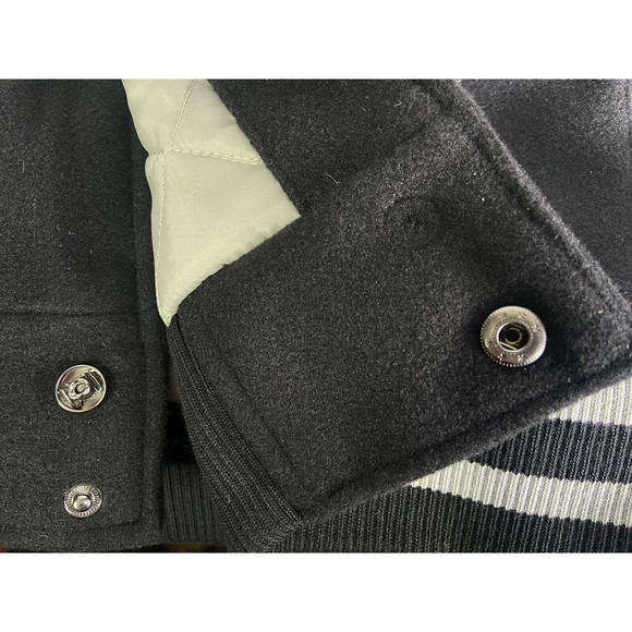 Ultra Game NFL Las Vegas Raiders Mens Varsity Coaches Snap Up Jacket Coat Size L - Picture 4 of 13